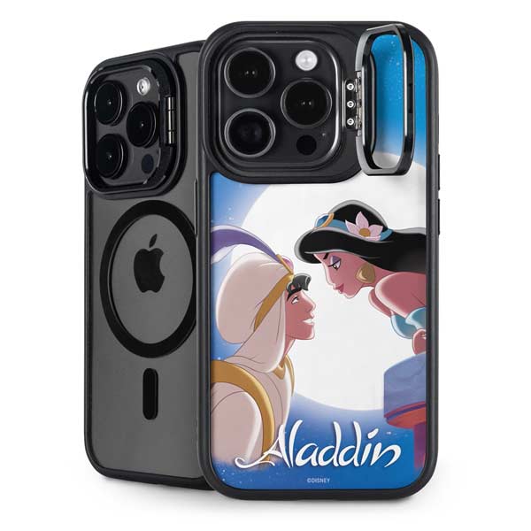 Disney Aladdin and Princess Jasmine Kiss iPhone 14 Pro Kickstand Case
