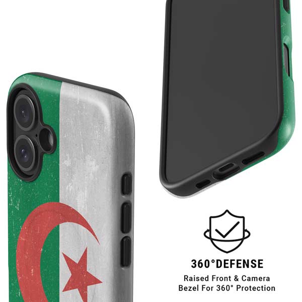Algeria Flag Distressed iPhone 16 Plus Magsafe Impact Case