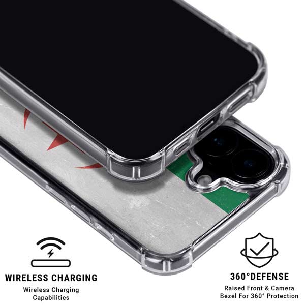 Algeria Flag Distressed iPhone 17 Clear Case