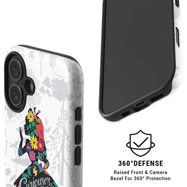 Disney Alice in Wonderland (animated) Silhouette Curiouser and Curiouser iPhone 16 Magsafe Impact Case