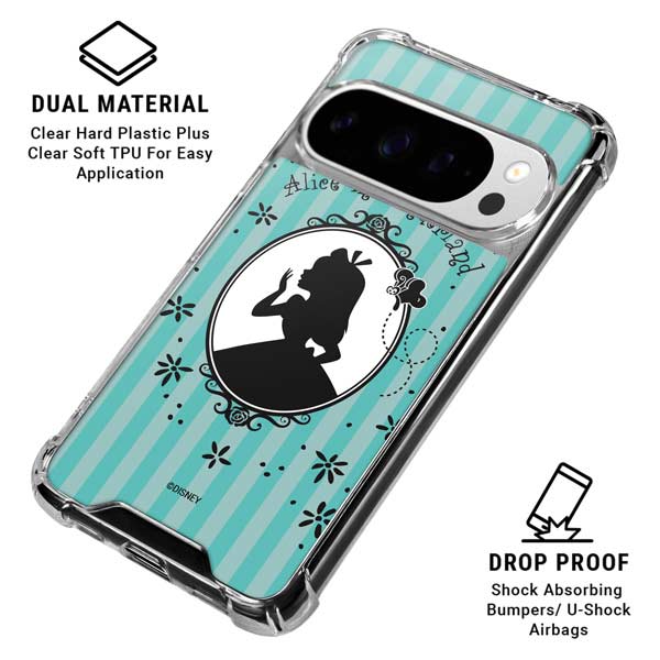 Disney Alice in Wonderland (animated) Silhouette in the Mirror Google Pixel 10 Pro XL Clear Case