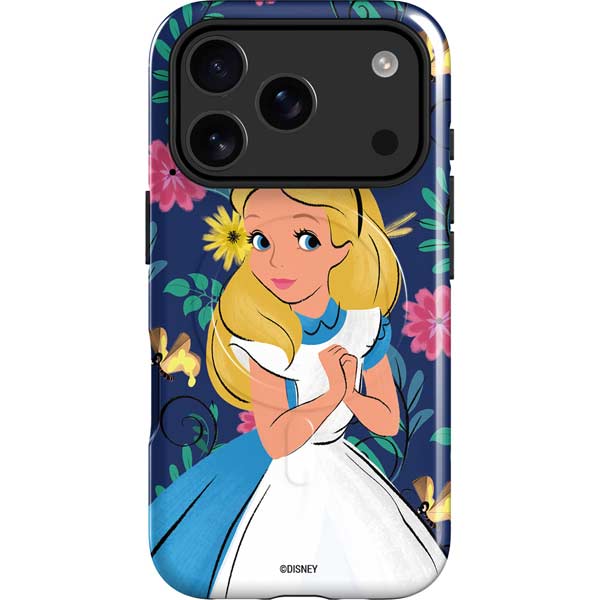 Disney Alice in Wonderland (animated) Floral Print iPhone 17 Pro Max Magsafe Impact Case Disney Alice in Wonderland (animated) Floral Print iPhone 17 Pro Max Magsafe Impact Case