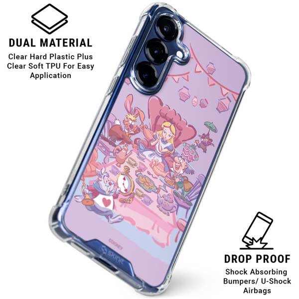 Disney Alice in Wonderland (animated) Mad Tea Party Galaxy S25 FE Clear Case
