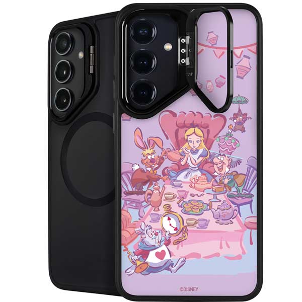 Disney Alice in Wonderland (animated) Mad Tea Party Galaxy S26 Plus Kickstand Case
