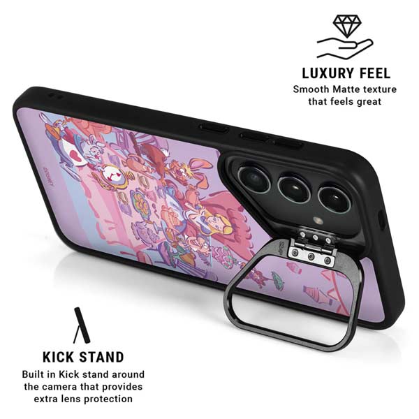 Disney Alice in Wonderland (animated) Mad Tea Party Galaxy S26 Plus Kickstand Case