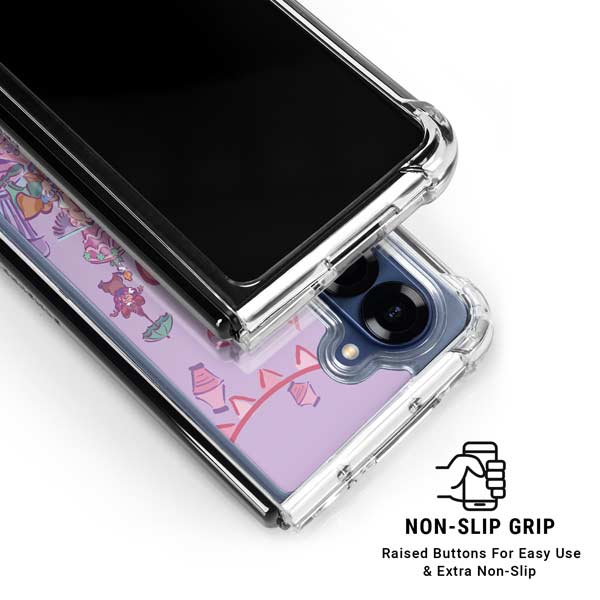 Disney Alice in Wonderland (animated) Mad Tea Party Galaxy Z Fold7 Clear Case