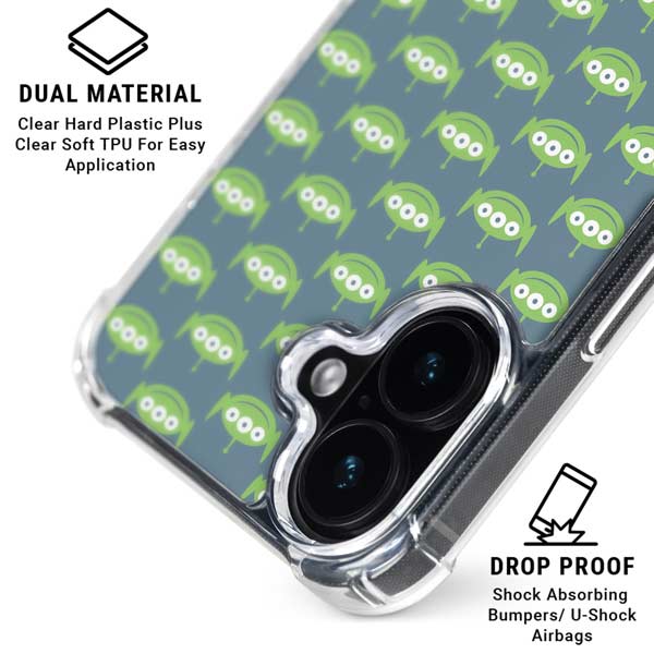 Disney Toy Story Alien Pattern iPhone 17 Clear Case