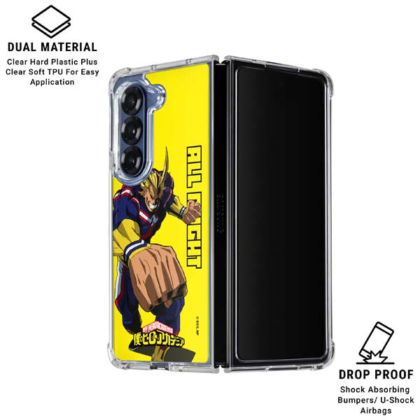 My Hero Academia All Might Season 5 Galaxy Z Fold7 Clear Case