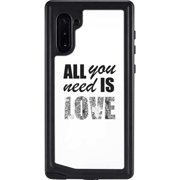 All You Need Is Love BW Galaxy Cases