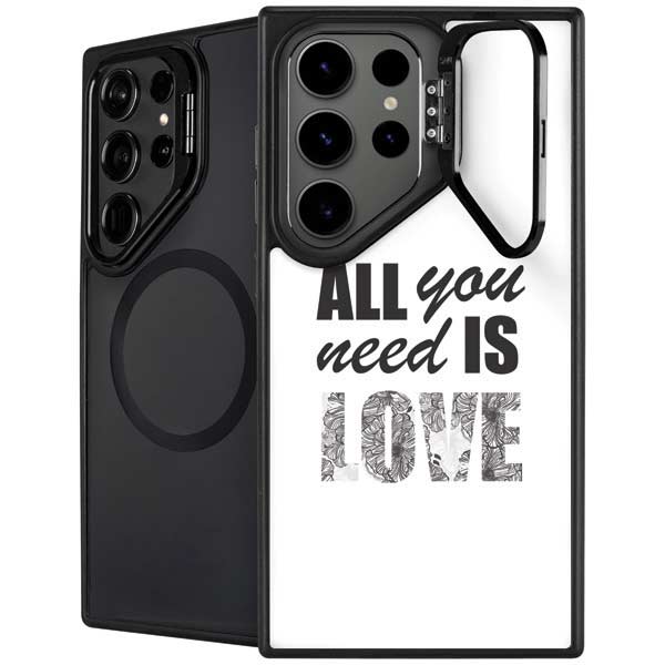 All You Need Is Love BW Galaxy Cases