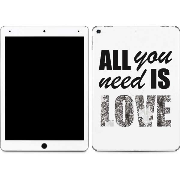 All You Need Is Love BW iPad Skins