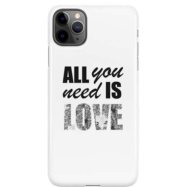 All You Need Is Love BW iPhone Cases