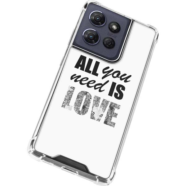 All You Need Is Love BW Moto G 5G (2025) Clear Case