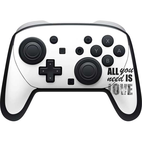 All You Need Is Love BW Nintendo Switch 2 (2025) Pro Controller Skin