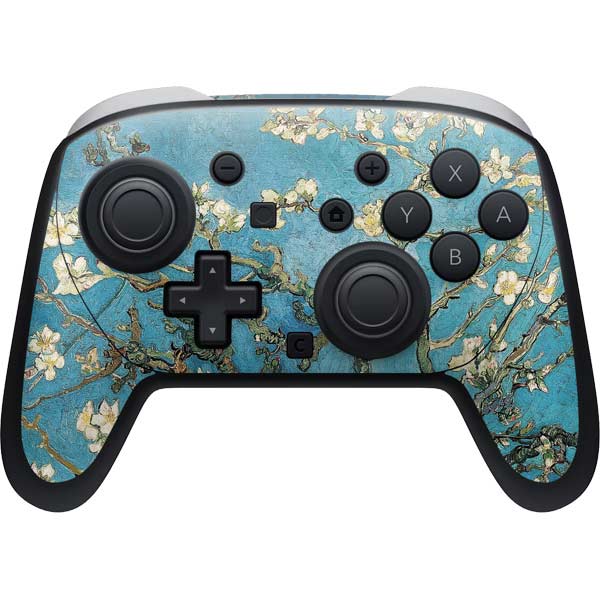 Almond Branches in Bloom by Van Gogh Nintendo Switch 2 (2025) Pro Controller Skin