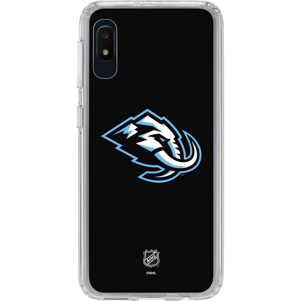 NHL Utah Mammoth Alternate Black Galaxy A10e Clear Case