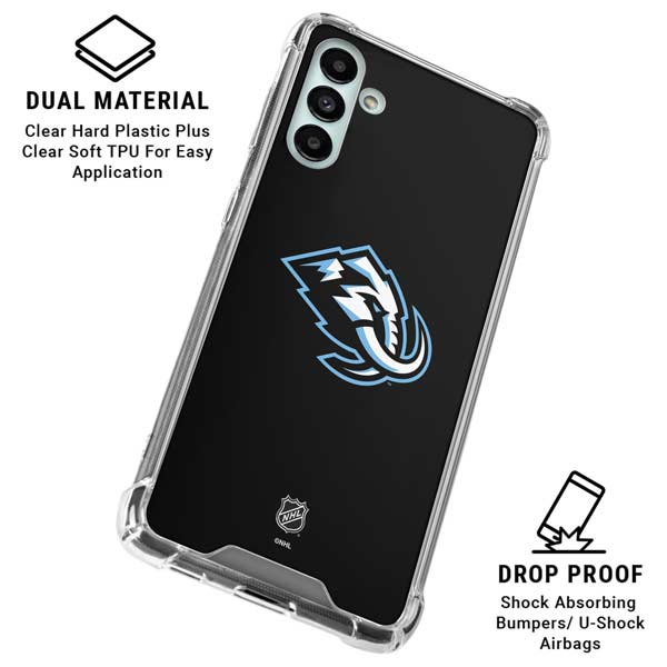 NHL Utah Mammoth Alternate Black Galaxy A13 5G Clear Case