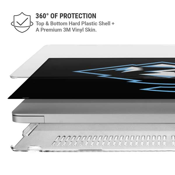 NHL Utah Mammoth Alternate Black MacBook Pro 13in (2020) Case plus Skin