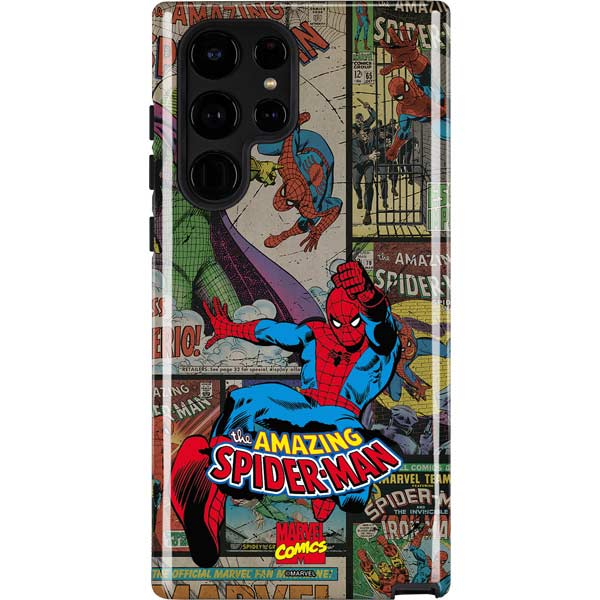 Marvel Classic Comics Amazing Spider-Man Collage Galaxy S22 Ultra Pro Case