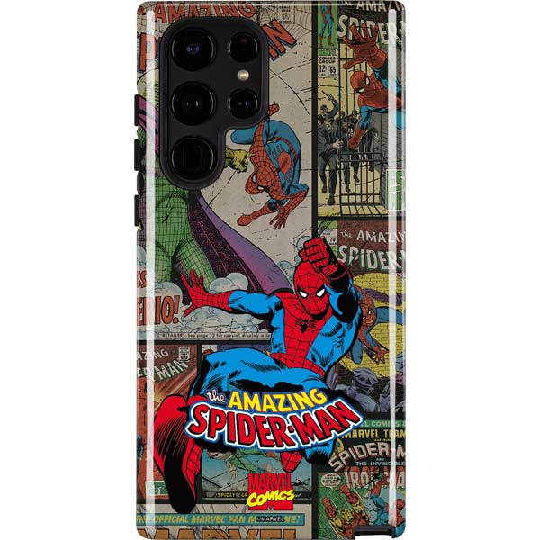 Marvel Classic Comics Amazing Spider-Man Collage Galaxy S24 Ultra Impact Case