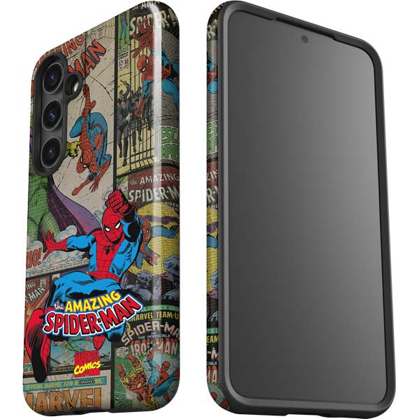 Marvel Classic Comics Amazing Spider-Man Collage Galaxy S25 Impact Case