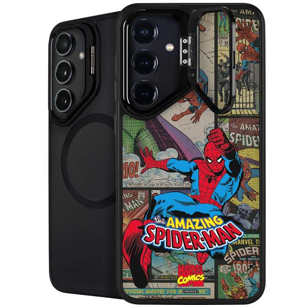 Marvel Classic Comics Amazing Spider-Man Collage Galaxy S26 Plus Kickstand Case