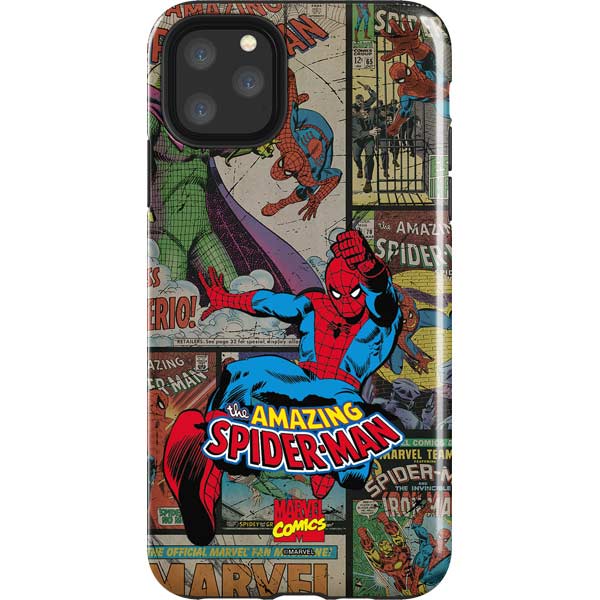 Marvel Classic Comics Amazing Spider-Man Collage iPhone 11 Pro Max Impact Case