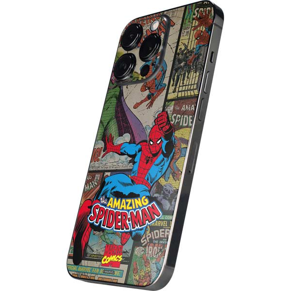 Marvel Classic Comics Amazing Spider-Man Collage iPhone 15 Pro Skin