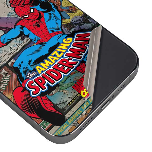 Marvel Classic Comics Amazing Spider-Man Collage iPhone 15 Pro Skin