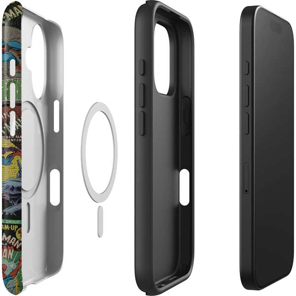 Marvel Classic Comics Amazing Spider-Man Collage iPhone 16 Magsafe Impact Case