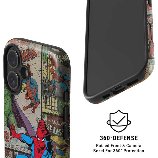 Marvel Classic Comics Amazing Spider-Man Collage iPhone 16 Magsafe Impact Case