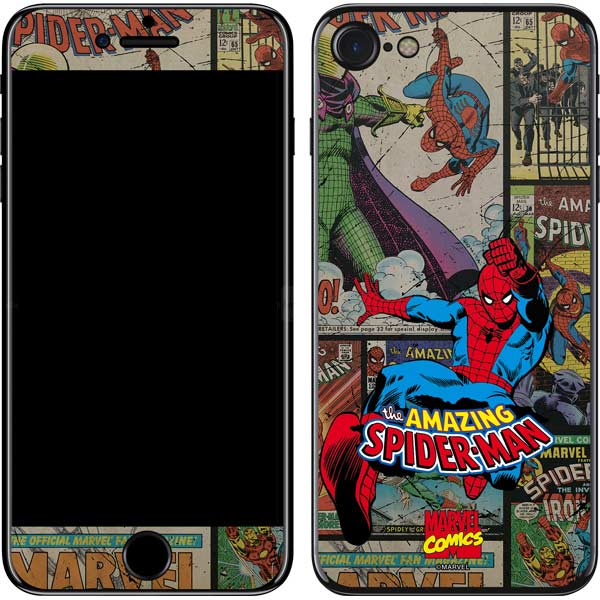 Marvel Classic Comics Amazing Spider-Man Collage iPhone SE (2nd & 3rd Gen) Skin