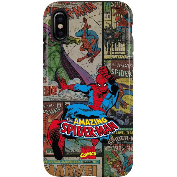Marvel Classic Comics Amazing Spider-Man Collage iPhone XS Pro Case