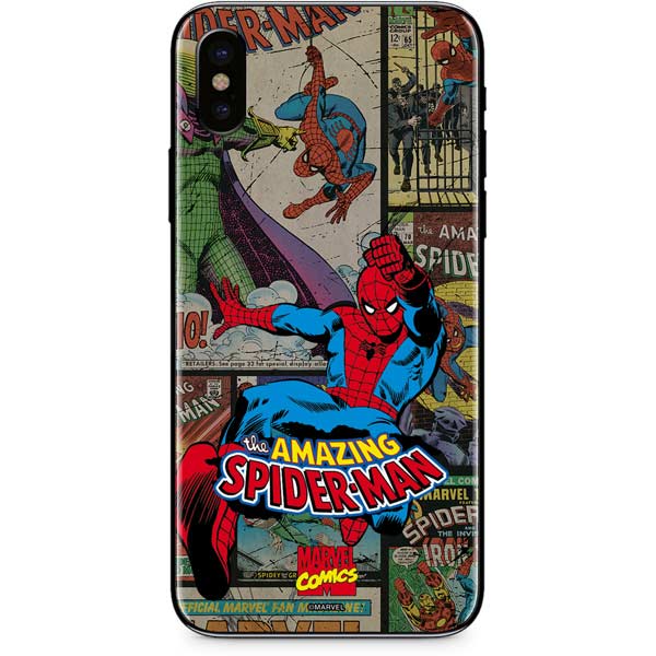Marvel Classic Comics Amazing Spider-Man Collage iPhone XS Skin