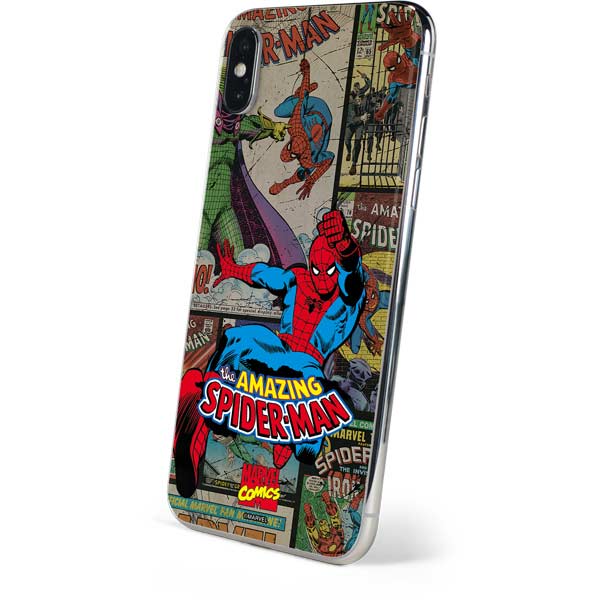 Marvel Classic Comics Amazing Spider-Man Collage iPhone XS Skin