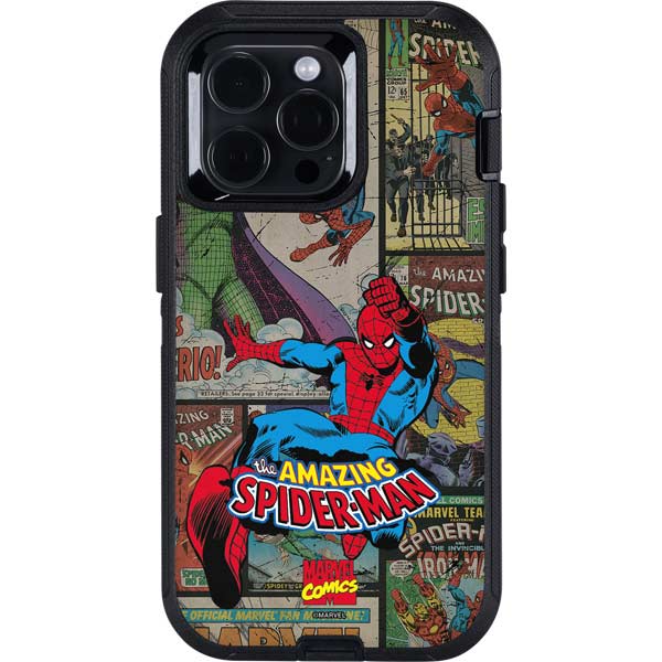 Marvel Classic Comics Amazing Spider-Man Collage Otterbox Defender iPhone Skin