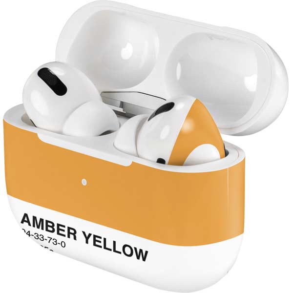 Amber Yellow AirPods Skins