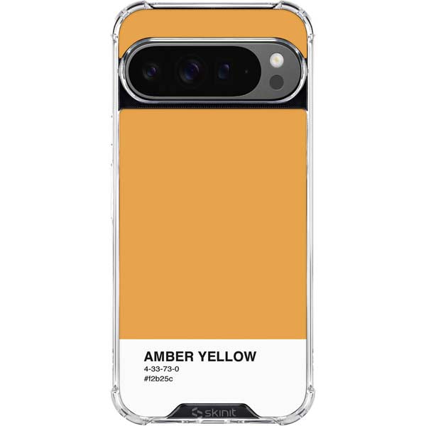 Amber Yellow Google Pixel 10 Pro XL Clear Case