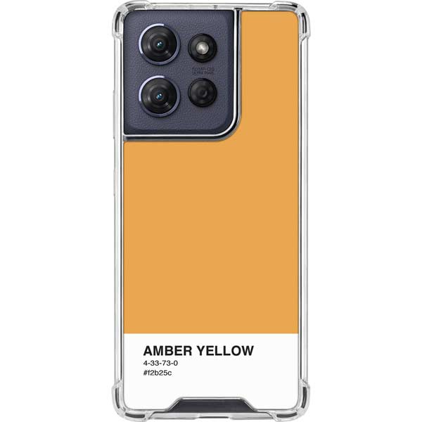 Amber Yellow Moto G 5G (2025) Clear Case
