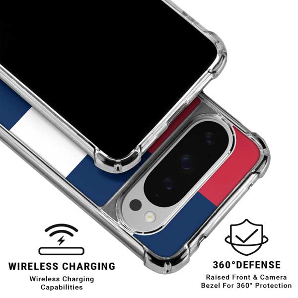 American Flag Color Block Google Pixel 10 Pro Clear Case