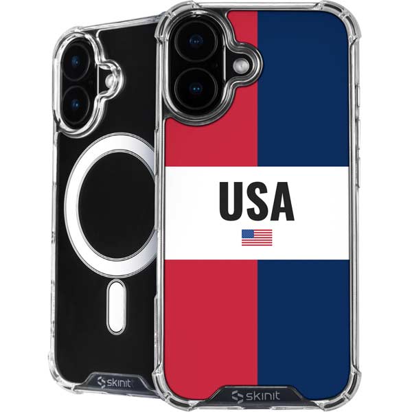 American Flag Color Block iPhone 17 MagSafe Case