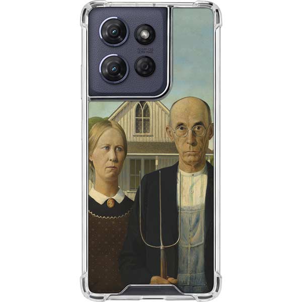Grant Wood American Gothic Moto G 5G (2025) Clear Case