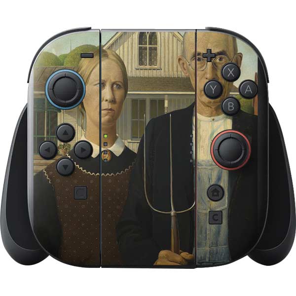 Grant Wood American Gothic Nintendo Switch 2 (2025) with Joy-Con Skin