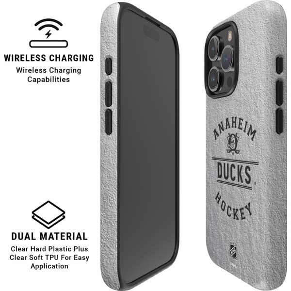 NHL Anaheim Ducks Black Text iPhone 16 Pro Max Magsafe Impact Case