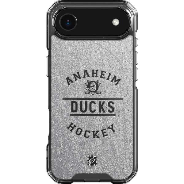 NHL Anaheim Ducks Black Text iPhone 17 Air Clear Case