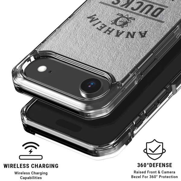NHL Anaheim Ducks Black Text iPhone 17 Air Clear Case