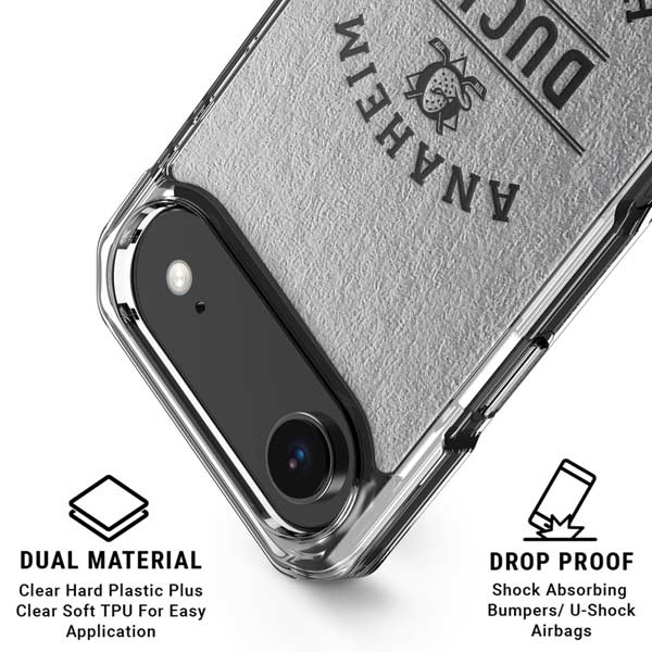 NHL Anaheim Ducks Black Text iPhone 17 Air Clear Case