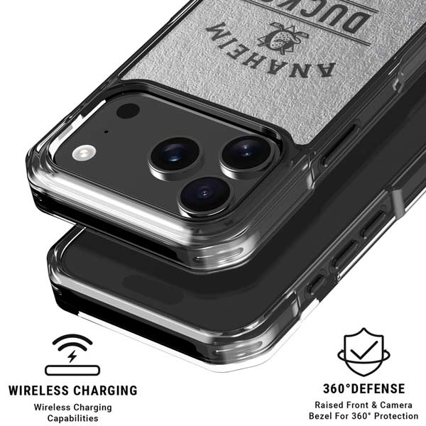 NHL Anaheim Ducks Black Text iPhone 17 Pro MagSafe Case
