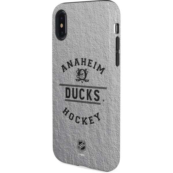 NHL Anaheim Ducks Black Text iPhone XS Pro Case