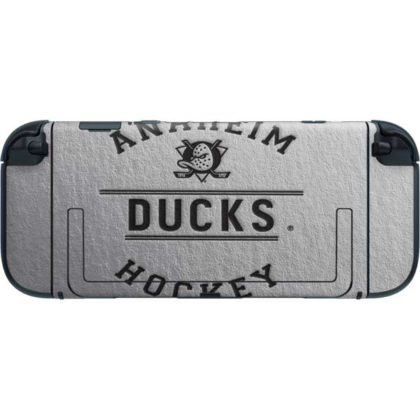 NHL Anaheim Ducks Black Text Nintendo Switch 2 (2025) with Joy-Con Skin